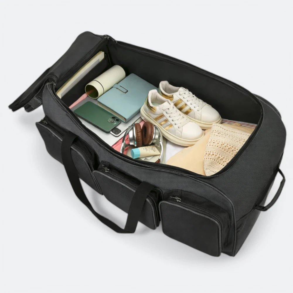 Valise à Trois Roues Noir Profond - | AïtaVia