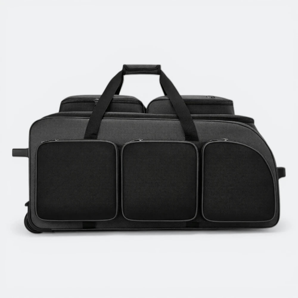 Valise à Trois Roues Noir Profond - | AïtaVia