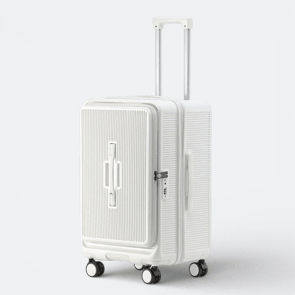 Valise avec Chargeur USB Blanc Cassé - | AïtaVia