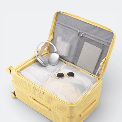 Valise avec Chargeur USB Bleu Ardoise Clair - | AïtaVia