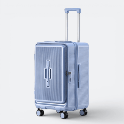 Valise avec Chargeur USB Bleu Ardoise Clair - | AïtaVia