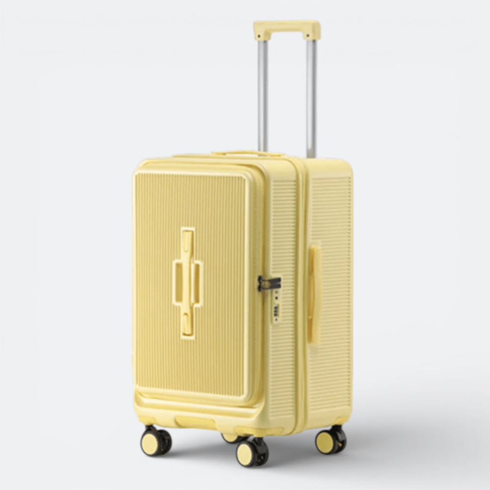 Valise avec Chargeur USB Jaune Pâle - | AïtaVia