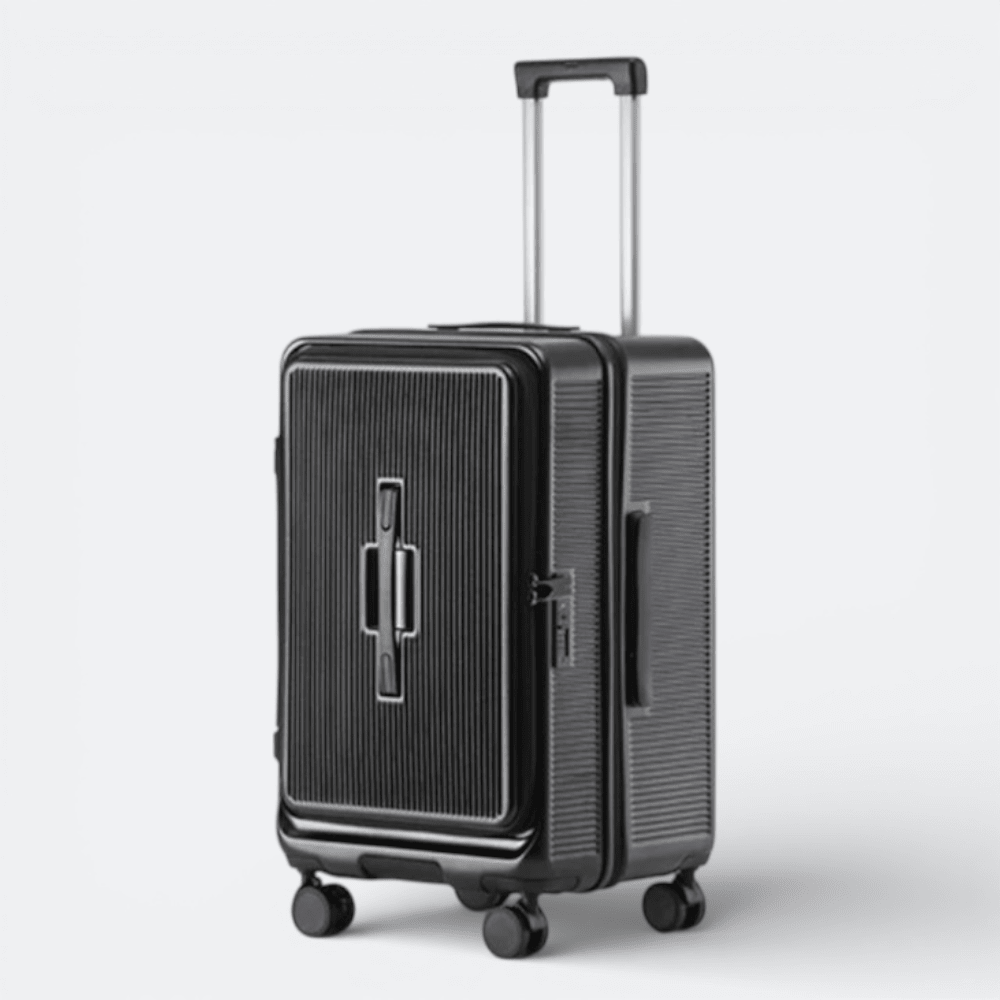 Valise avec Chargeur USB Noir Charbon - | AïtaVia