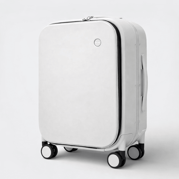 Valise avec Compartiment Ordinateur Blanc Cassé - | AïtaVia