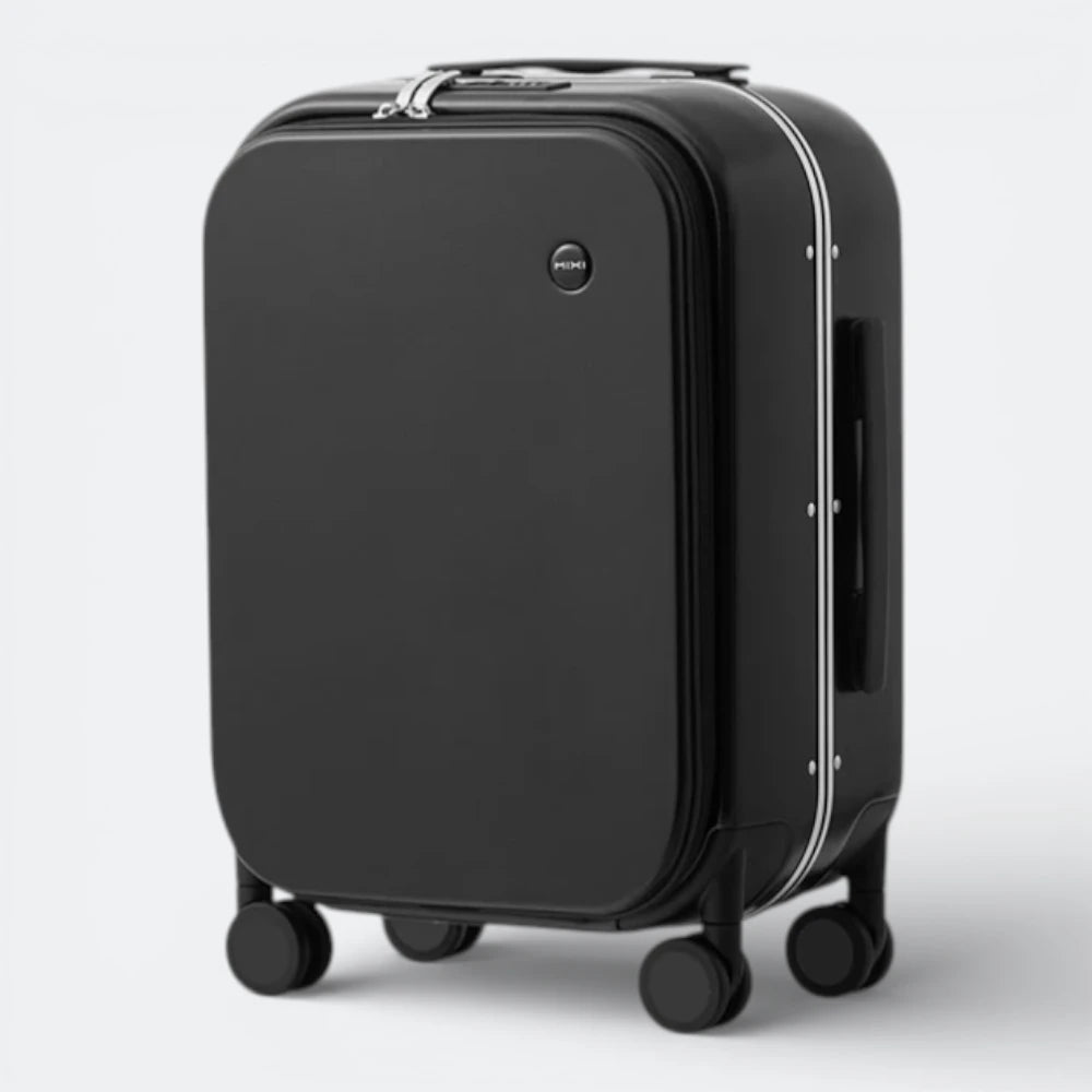 Valise avec Compartiment Ordinateur Noir Charbon - | AïtaVia
