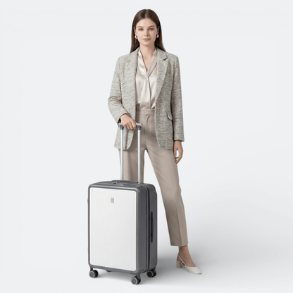 Valise avec Large Poignée Télescopique Beige Rosé - | AïtaVia
