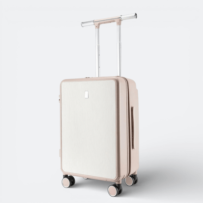 Valise avec Large Poignée Télescopique Beige Rosé - | AïtaVia