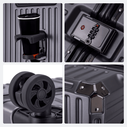 Valise avec Port USB Beige Ivoire - | AïtaVia