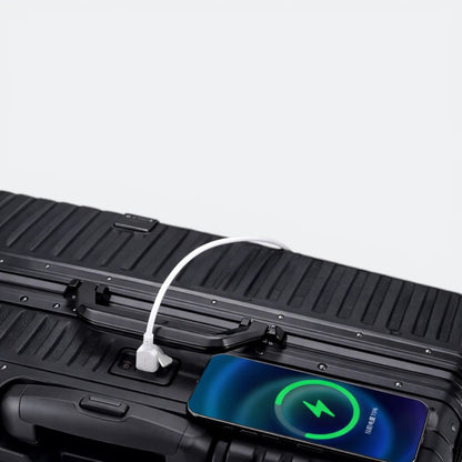 Valise avec Port USB Beige Ivoire - | AïtaVia