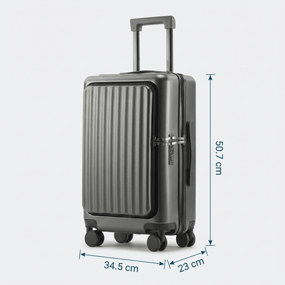 Valise avec Porte Gobelet Argent - | AïtaVia