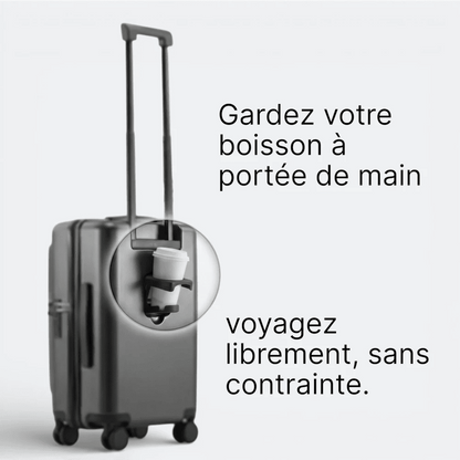 Valise avec Porte Gobelet Argent - | AïtaVia