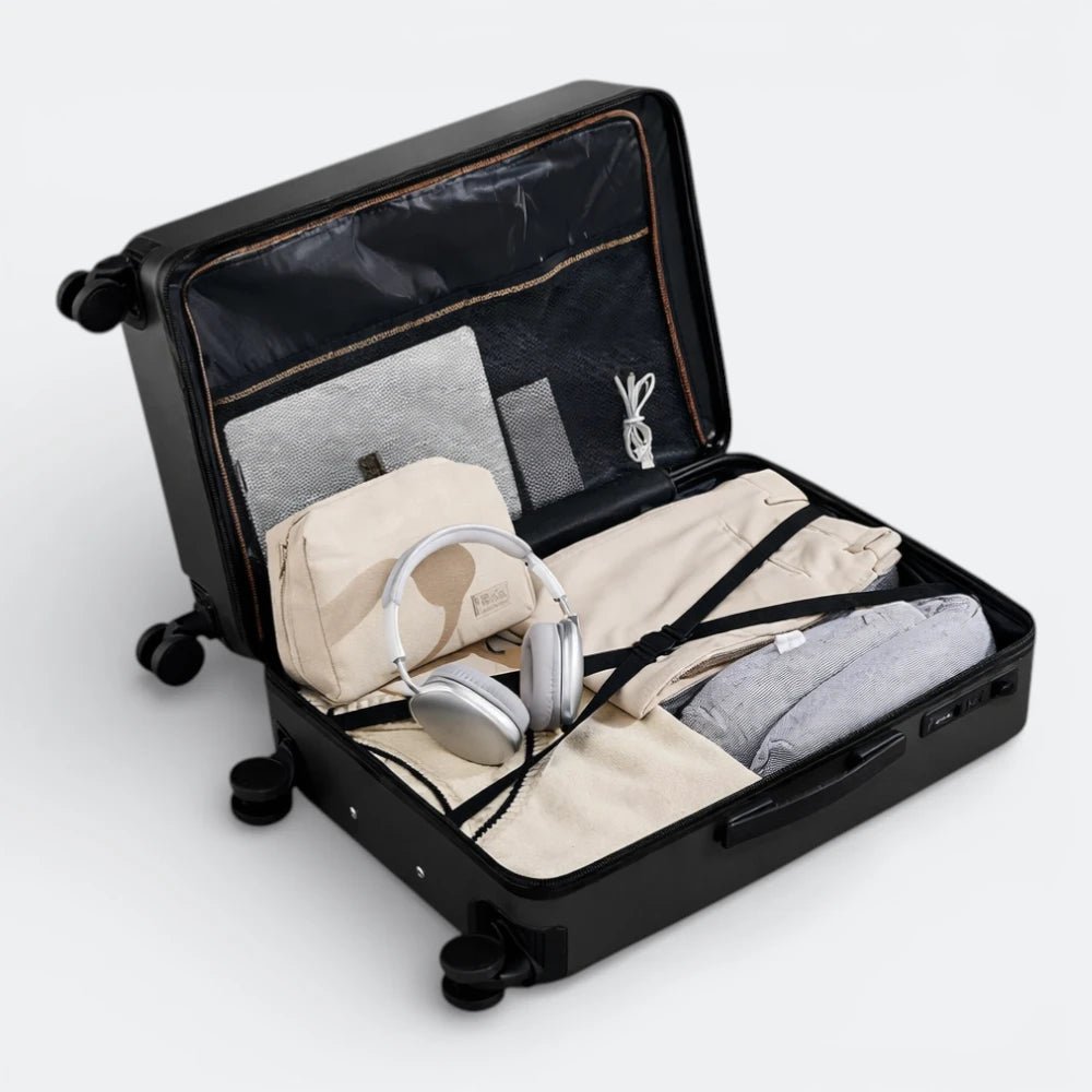 Valise avec Prise USB Bleu Pervenche - | AïtaVia