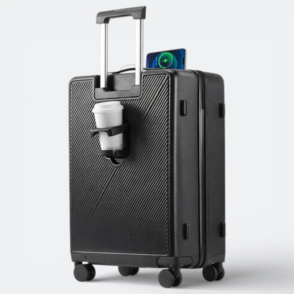 Valise avec Prise USB Bleu Pervenche - | AïtaVia