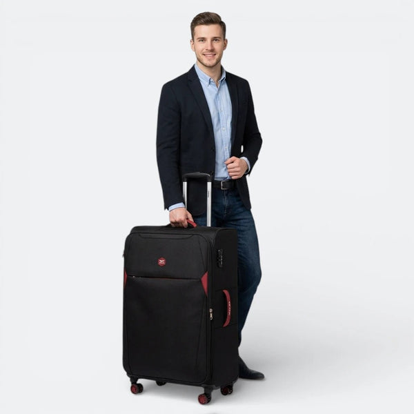 Valise avec Serrure Noir Profond - | AïtaVia