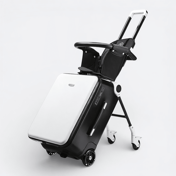 Valise avec Siege Enfant Blanc Ivoire - | AïtaVia