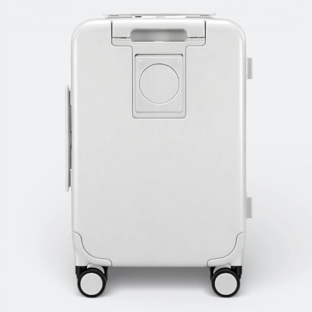 Valise Cabine avec Port USB Blanc Cassé - | AïtaVia