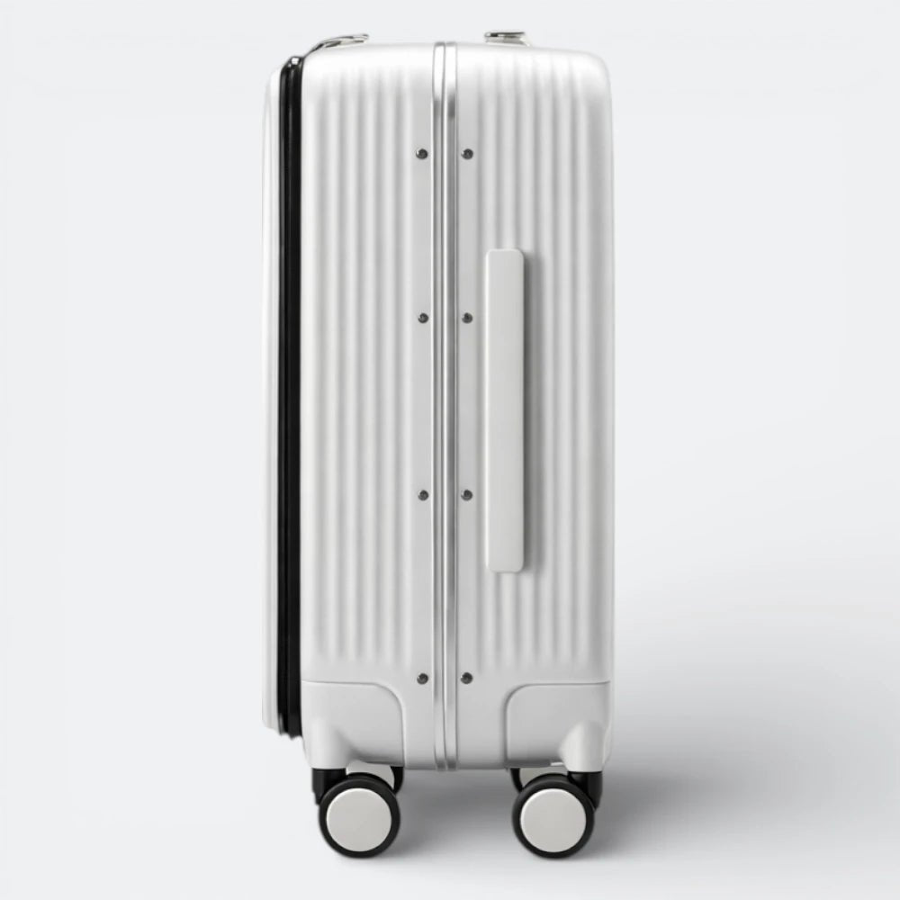 Valise Cabine avec Port USB Blanc Cassé - | AïtaVia
