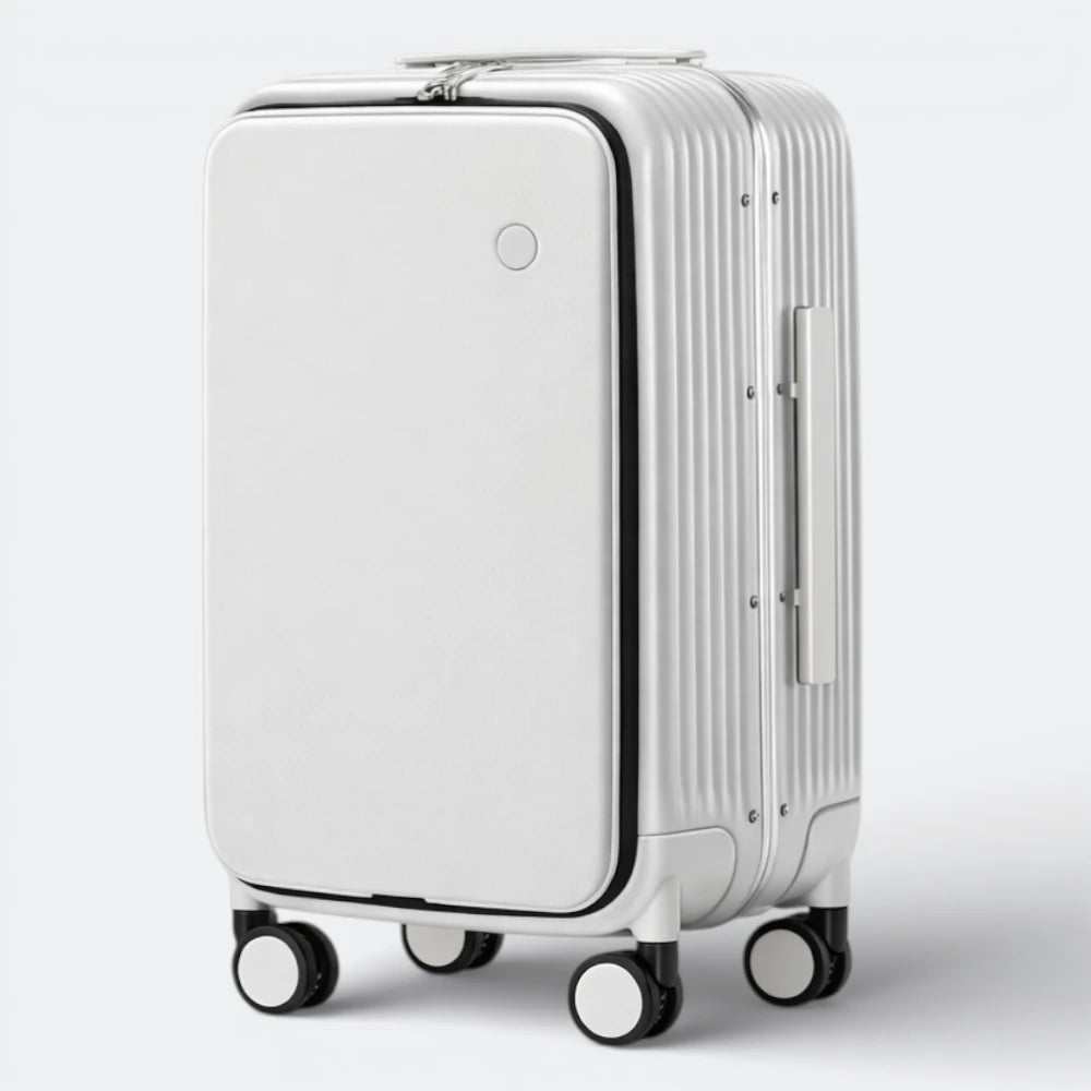 Valise Cabine avec Port USB Blanc Cassé - | AïtaVia