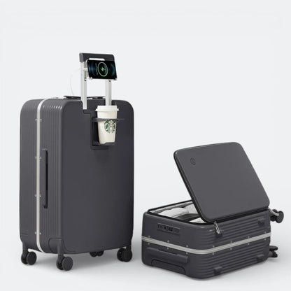 Valise Cabine avec Port USB Gris Ombre - | AïtaVia
