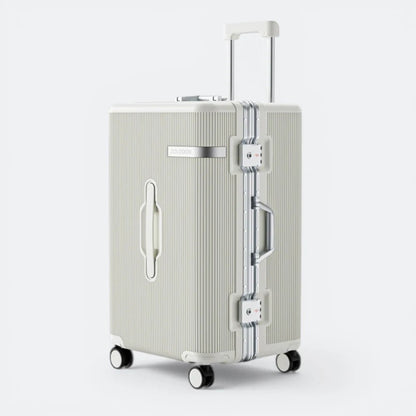 Valise Cadre Aluminium Fermeture TSA Blanc Cassé - | AïtaVia