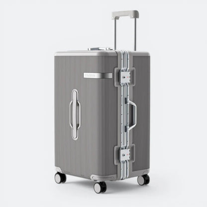 Valise Cadre Aluminium Fermeture TSA Gris Taupe - | AïtaVia