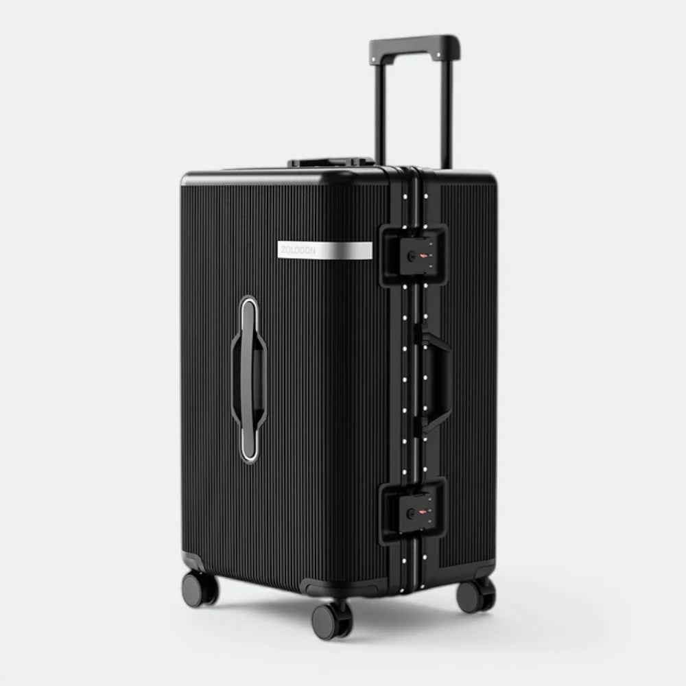 Valise Cadre Aluminium Fermeture TSA Noir Profond - | AïtaVia