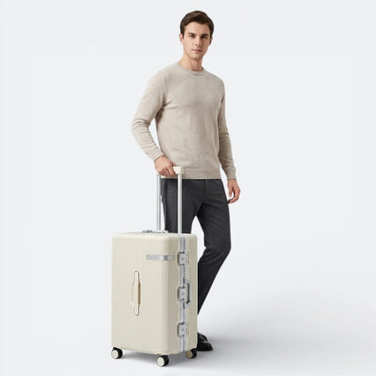 Valise Cadre Aluminium Fermeture TSA Vert Grisâtre - | AïtaVia