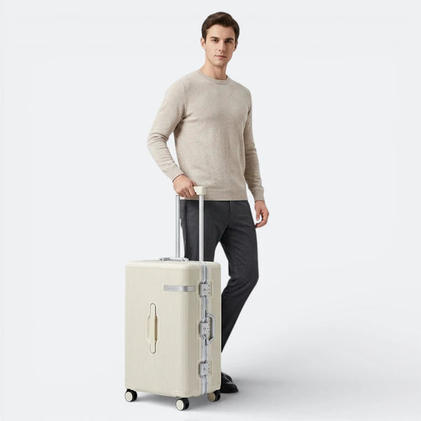 Valise Cadre Aluminium Fermeture TSA Vert Grisâtre - | AïtaVia