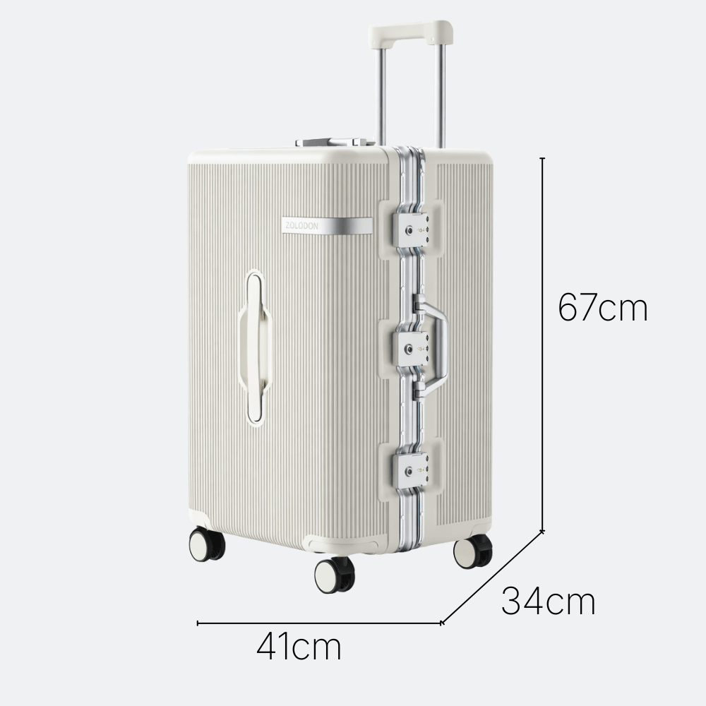 Valise Cadre Aluminium Fermeture TSA Vert Grisâtre - | AïtaVia