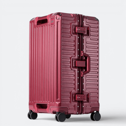 Valise Cadre Aluminium Rouge Grenadine - | AïtaVia