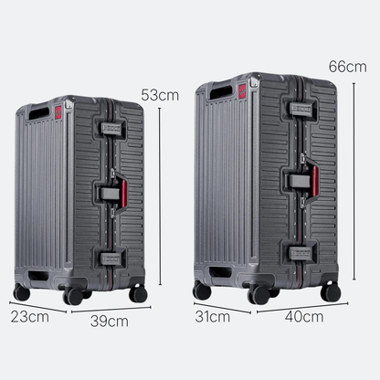 Valise Cadre Aluminium Rouge Grenadine - | AïtaVia
