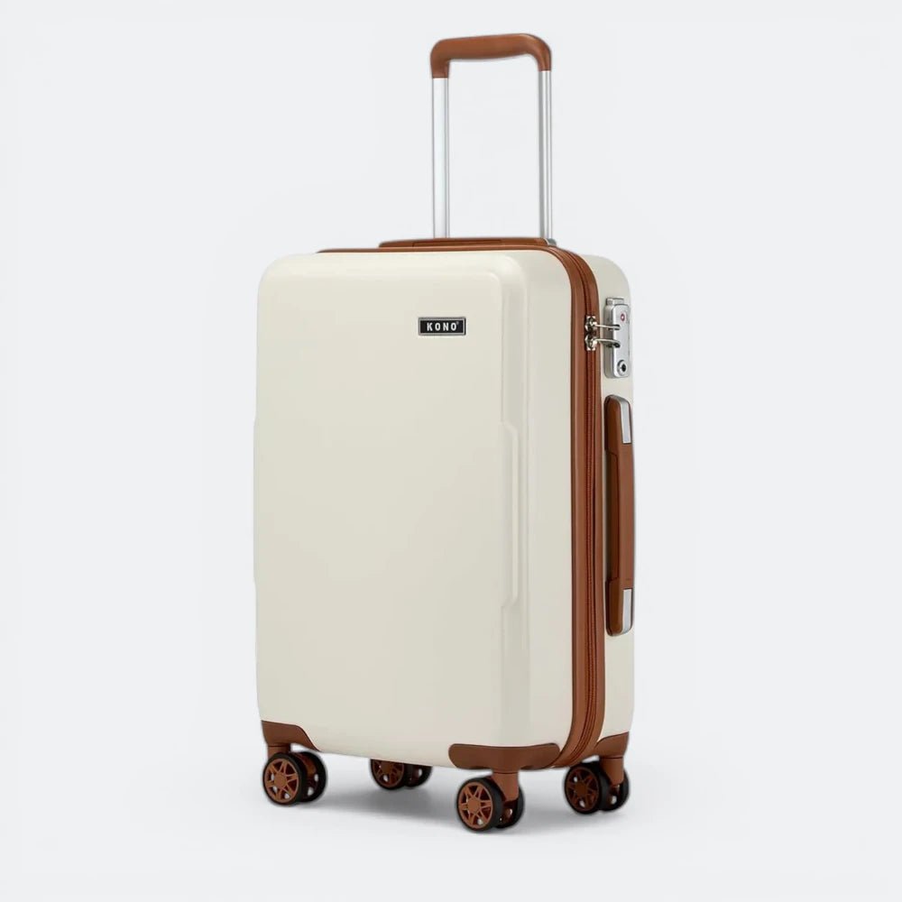 Valise Coque Rigide Légère Beige Ivoire - | AïtaVia