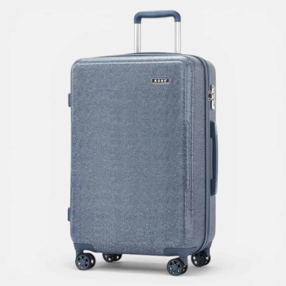 Valise Coque Rigide Légère Bleu Fumé - | AïtaVia