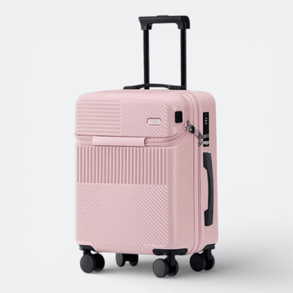 Valise Ouverture Frontale Rose Clair - | AïtaVia