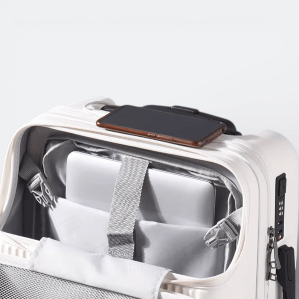 Valise Ouverture Frontale Rouge Brique - | AïtaVia