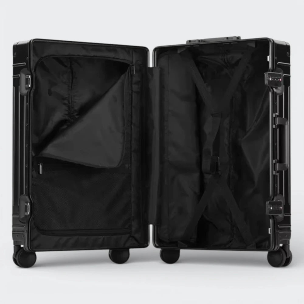 Valise Rigide Argentée Argent - | AïtaVia