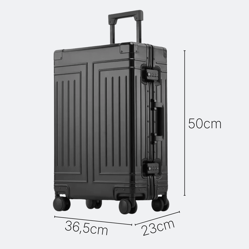 Valise Rigide Argentée Argent - | AïtaVia