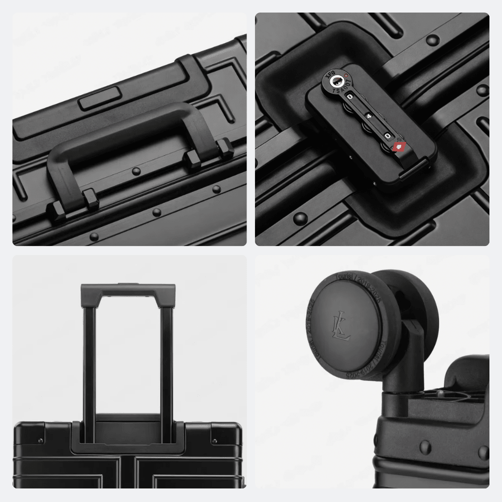 Valise Rigide Argentée Argent - | AïtaVia