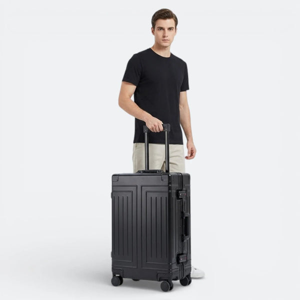 Valise Rigide Argentée Argent - | AïtaVia