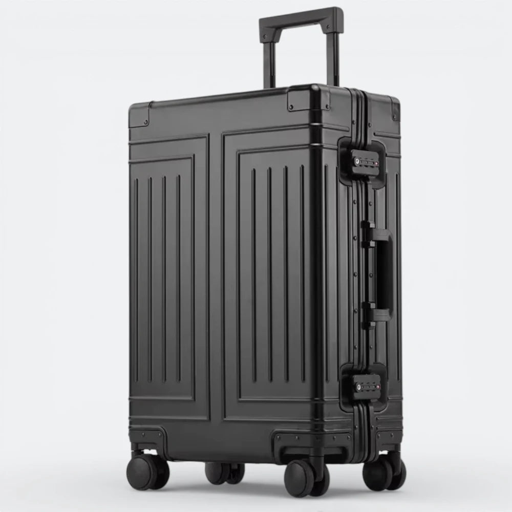 Valise Rigide Argentée Noir Argenté - | AïtaVia
