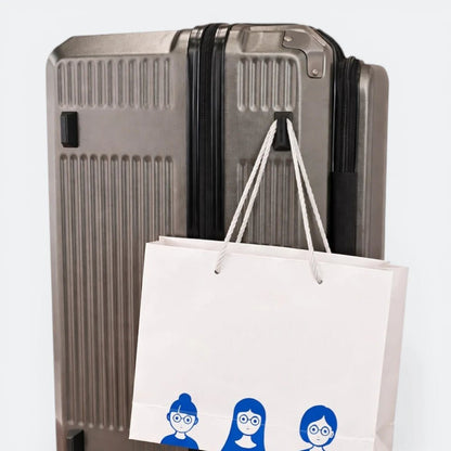 Valise Rigide avec Soufflet Extensible Blanc Crème - | AïtaVia