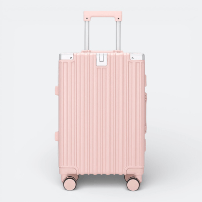 Valise Rigide Roulette Solide Rose Pâle - | AïtaVia