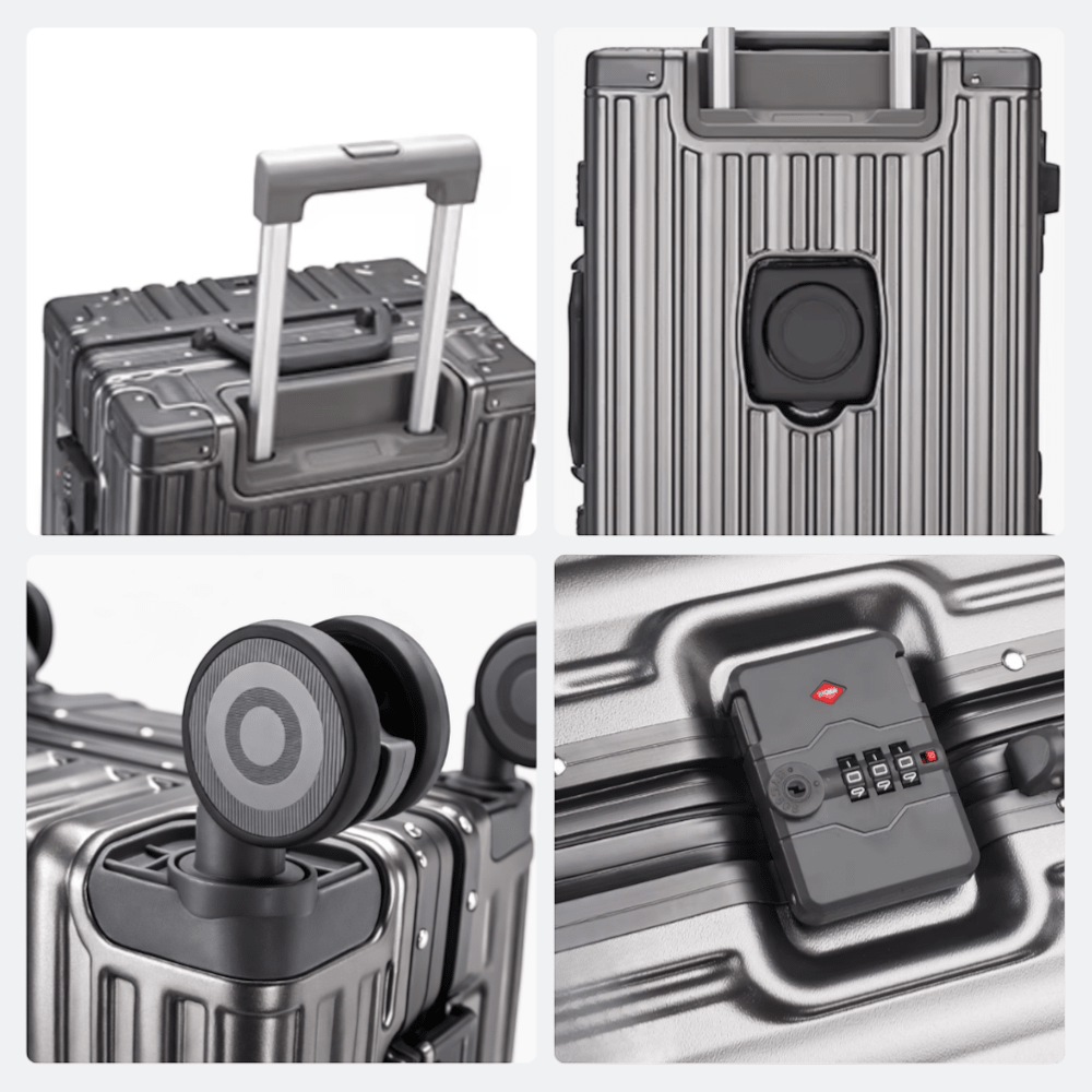 Valise Rigide Roulette Solide Vert D’eau - | AïtaVia