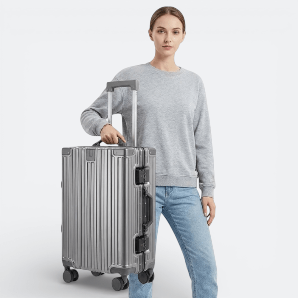 Valise Rigide Roulette Solide Vert D’eau - | AïtaVia