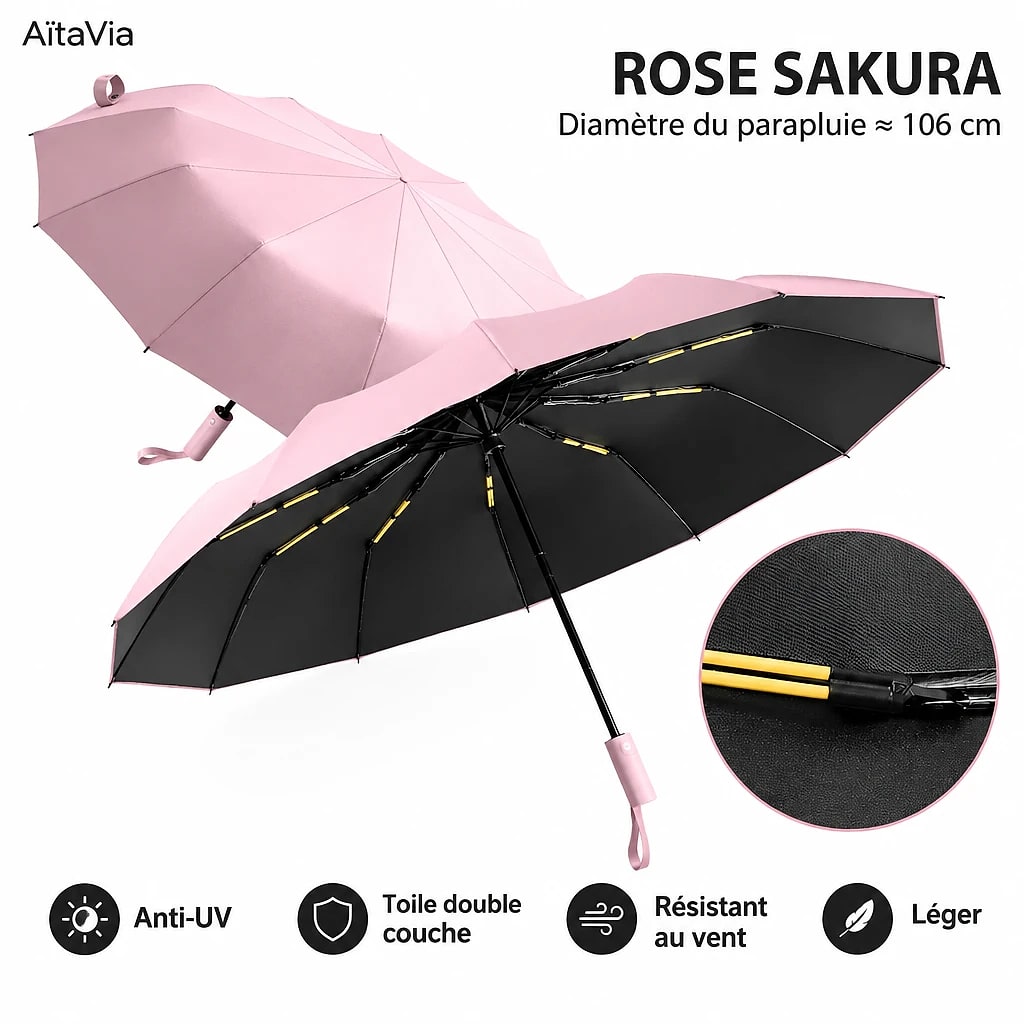 Véliane – Parapluie Écologique Coupe-Vent