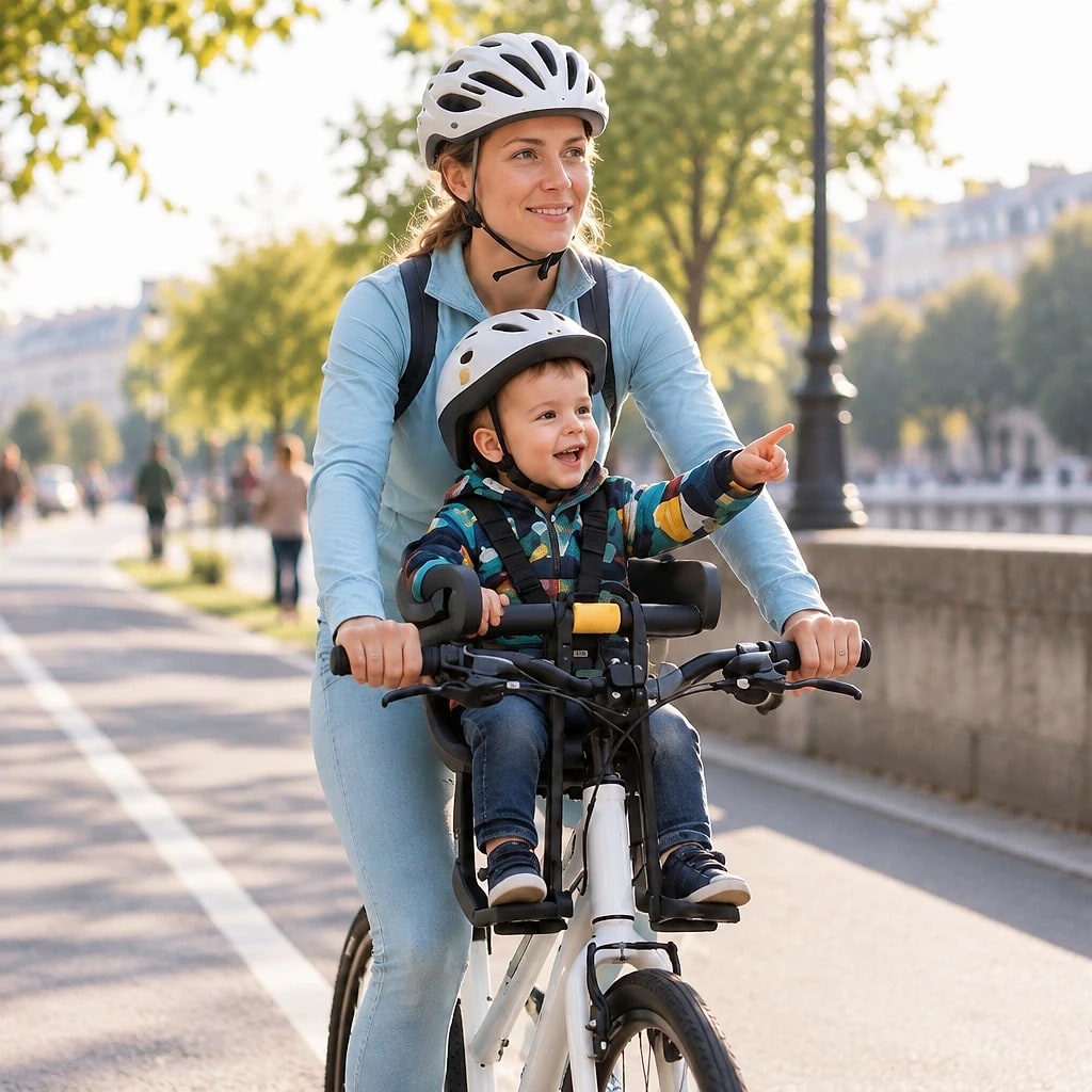 Véloïs – Porte-Bébé Vélo Avant