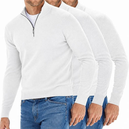 Veloria – Pull Cachemire Col Zippé