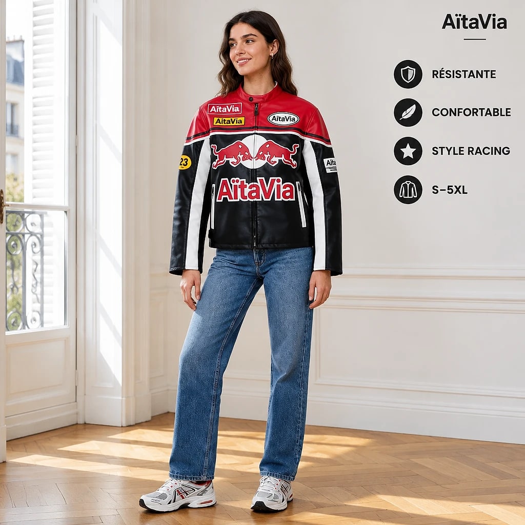 Veloria – Veste Racing Vintage Unisexe