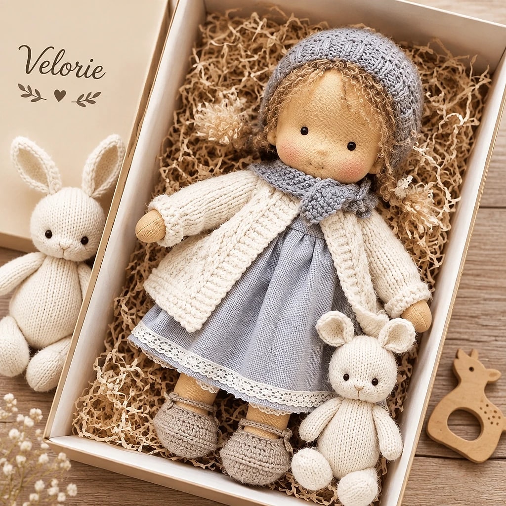 Velorie – Poupée Waldorf Artisanale