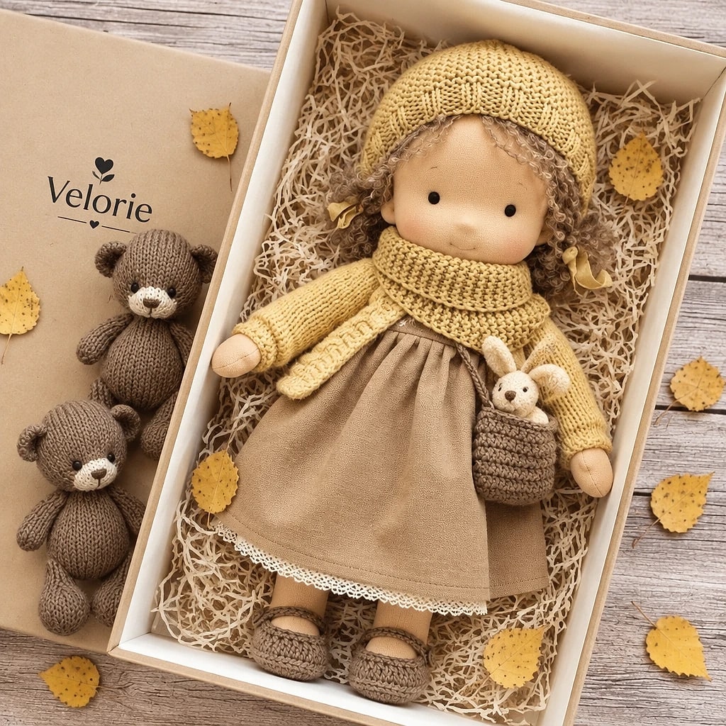 Velorie – Poupée Waldorf Artisanale